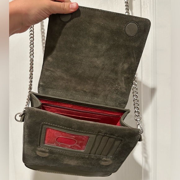 Dark green suede crossbody bag from Hammitt - Picture 4 of 4